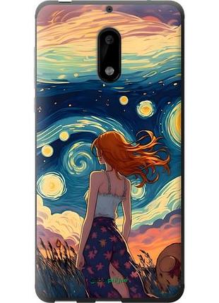 Чохол на nokia 6 дівчина арт