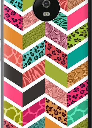 Чехол на motorola moto g5 шеврон v3 "1058u-832-10746"