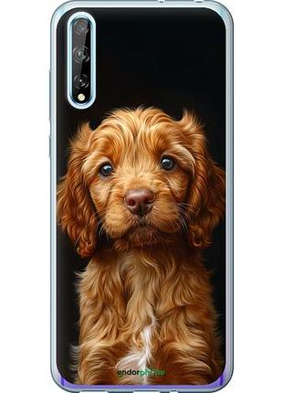 Чехол на huawei p smart s cocker spaniel на черном фоне "6137u-1813-10746"