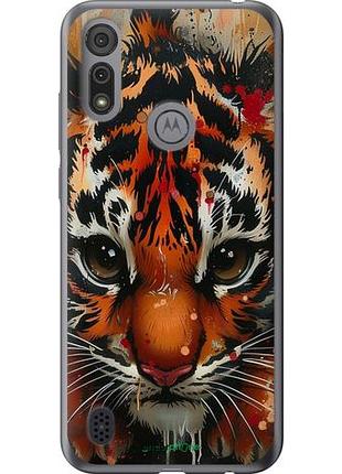 Чехол на motorola e6s mini tiger "6052u-2001-10746"