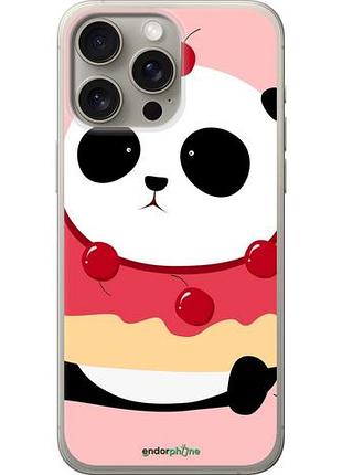 Чехол на iphone 15 pro max панда с пончиком "3991u-3098-10746"