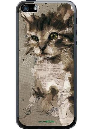 Чехол на iphone se котёнок из пятен и линий "119u-214-10746"