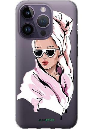 Чехол на iphone 14 pro девушка в очках 2 "4714u-2646-10746"