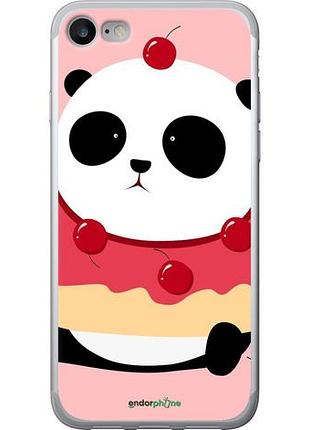 Чехол на iphone se 2022 панда с пончиком "3991u-3737-10746"