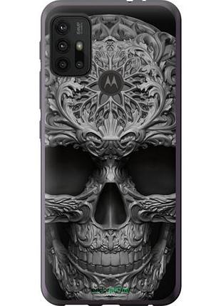 Чехол на motorola moto g10 skull-ornament "4101u-2319-10746"