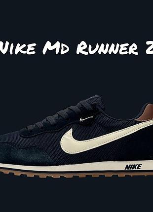 Nike md runner 2 dark navy beige