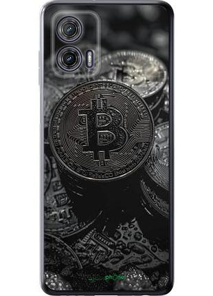 Чехол на motorola g73 black bitcoin "6090u-3196-10746"