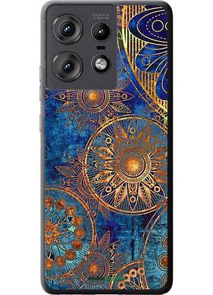 Чехол на motorola edge 50 pro 5g золотой узор "678u-3710-10746"
