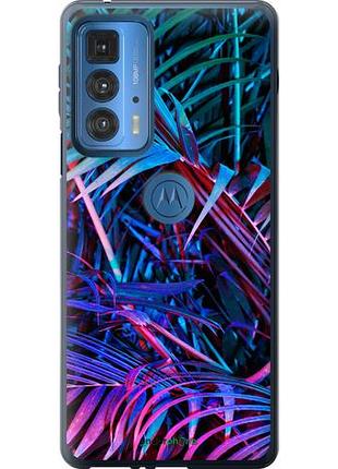 Чехол на motorola edge 20 pro папоротник под ультрафиолетом "4069u-2662-10746"