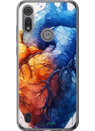 Чехол на motorola e6i арт-сердце "6034u-2355-10746"