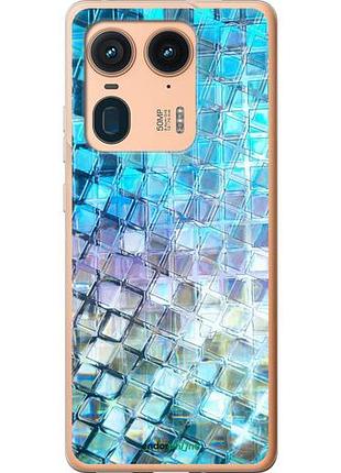 Чехол на motorola edge 50 ultra переливающаяся чешуя "227u-3760-10746"
