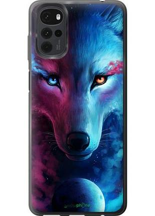 Чехол на motorola g22 арт-волк "3999u-2681-10746"