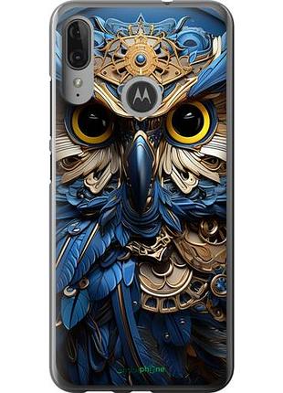 Чехол на motorola moto e6 plus сова v2 "5649u-1780-10746"