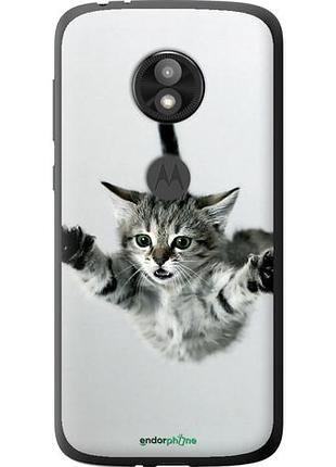 Чехол на motorola moto e5 play летящий котёнок "2322u-1429-10746"