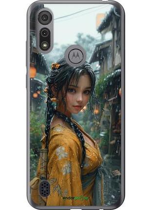 Чехол на motorola e6s anime-girl "6133u-2001-10746"