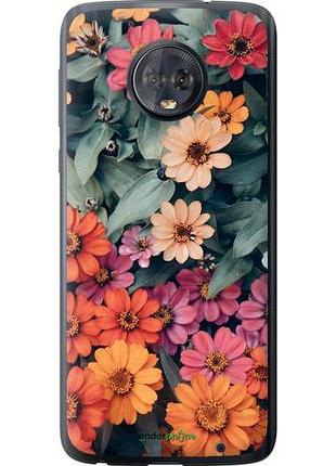 Чехол на motorola moto g6 plus beauty flowers "4050u-976-10746"