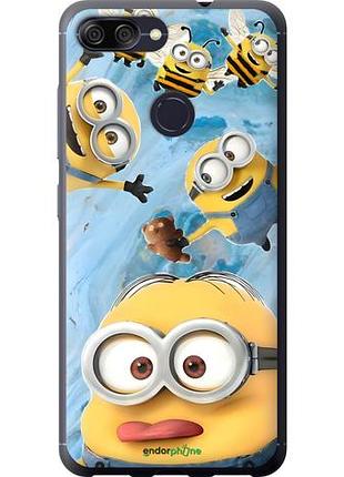 Чехол на asus zenfone max plus m1 zb570tl миньоны асус зенфон макс плюс м1 зетб570тл