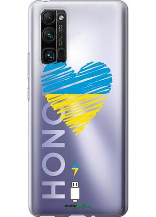 Чехол на huawei honor 30 pro подзарядка сердца v2 "5295u-1920-10746"