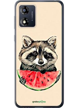 Чехол на motorola moto e13 енотик с арбузом "4605u-3053-10746"