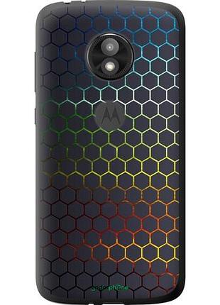Чохол на motorola moto e5 play переливні стільники "498u-1429-10746"