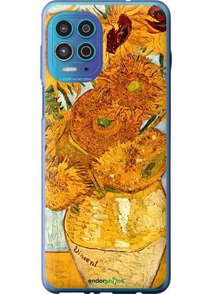 Чехол на motorola edge s винсент ван гог. подсолнухи "162u-2860-10746"