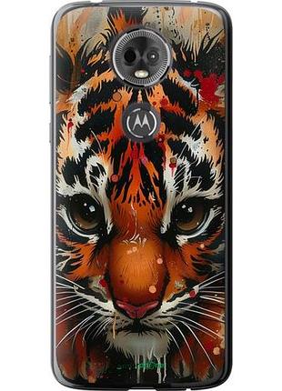 Чехол на motorola moto e5 plus mini tiger "6052u-1412-10746"