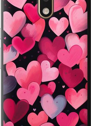 Чехол на motorola moto g4 plus сердечки 4 "5662u-953-10746"