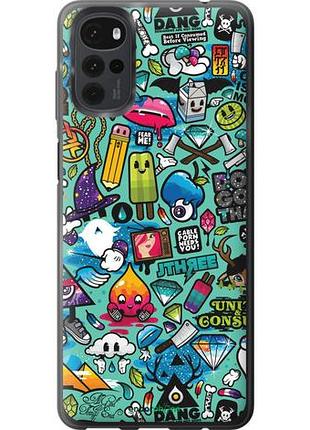 Чехол на motorola g22 стикер бомбинг 1 "693u-2681-10746"