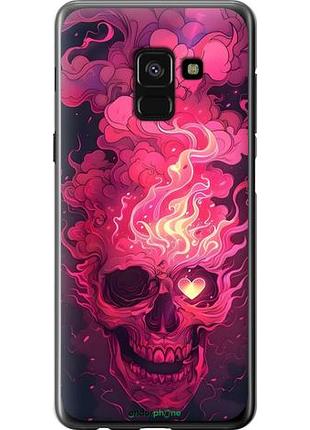 Чехол на samsung galaxy a8 2018 a530f череп арт