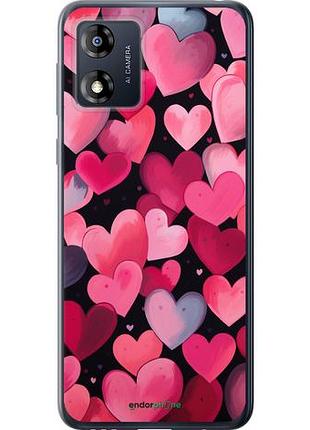 Чехол на motorola moto e13 сердечки 4 "5662u-3053-10746"