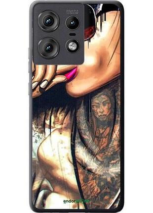 Чехол на motorola edge 50 pro 5g девушка в тату "4001u-3710-10746"