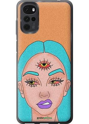 Чехол на motorola g22 девушка рисунок "4576u-2681-10746"