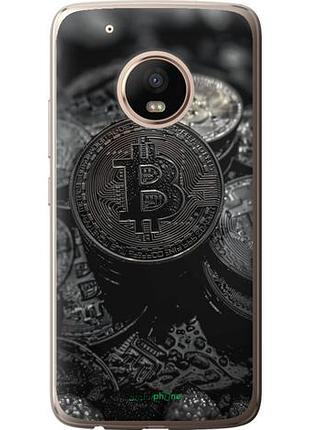 Чехол на motorola moto g5 plus black bitcoin "6090u-1038-10746"