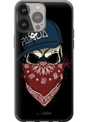 Чохол на iphone 13 pro max череп у кепці "4127u-2371-10746"