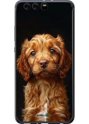 Чехол на huawei p10 plus cocker spaniel на черном фоне "6137u-963-10746"