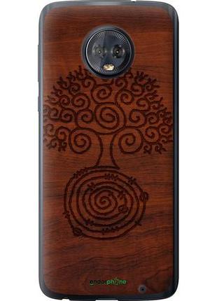 Чехол на motorola moto g6 plus узор дерева "4119u-976-10746"