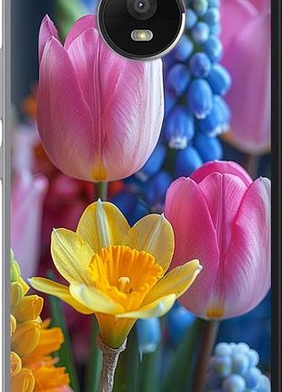 Чохол на motorola moto e4 plus весняні квіти "6058u-1000-10746"