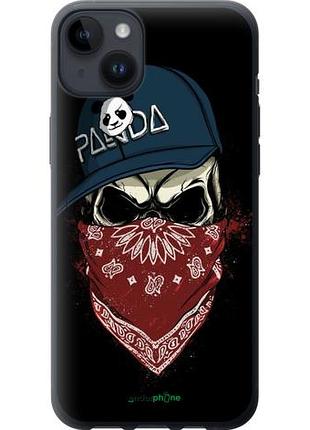 Чехол на iphone 14 plus череп в кепке "4127u-2645-10746"