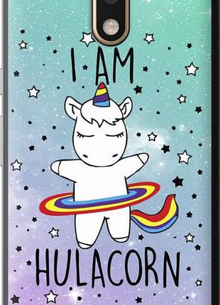 Чехол на motorola moto g4 i'm hulacorn "3976u-511-10746"