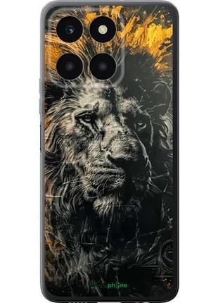 Чехол на huawei honor x6a лев в золотых красках "6155u-3340-10746"
