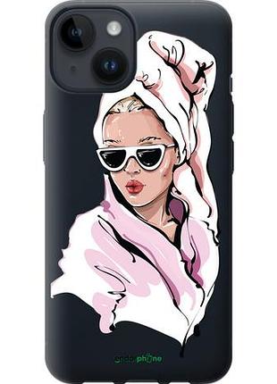 Чехол на iphone 14 девушка в очках 2 "4714u-2648-10746"