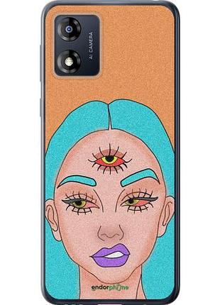 Чехол на motorola moto e13 девушка рисунок "4576u-3053-10746"