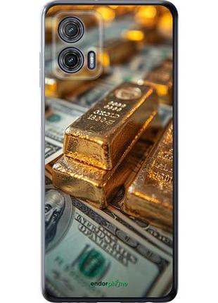 Чехол на motorola g73 слитки и доллары "6105u-3196-10746"