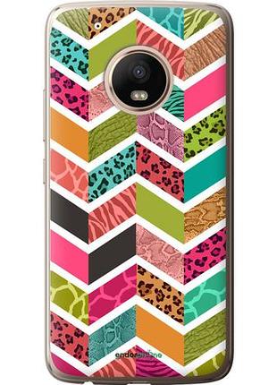 Чехол на motorola moto g5 plus шеврон v3 "1058u-1038-10746"