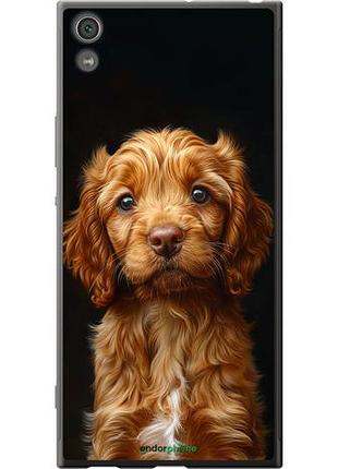 Чохол на sony xperia xa1 ultra g3212 cocker spaniel на чорному тлі "6137u-1237-10746"