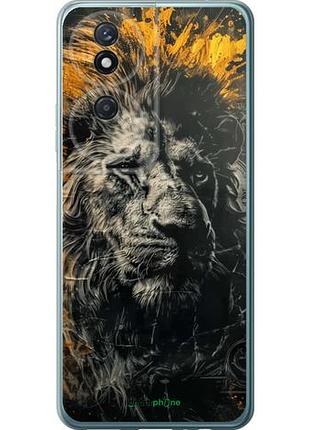 Чехол на huawei honor play 50 plus лев в золотых красках "6155u-3399-10746"