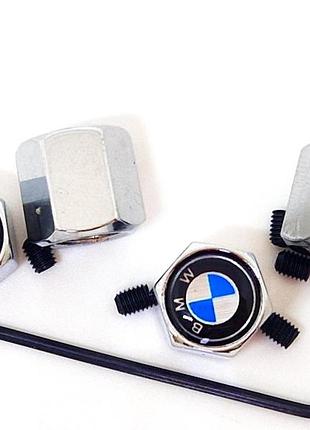 Колпачки бмв золотник ниппель с логотипом bmw серебристый