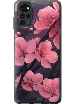 Чехол на motorola g22 пурпурная сакура "6075u-2681-10746"
