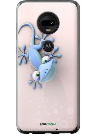 Чехол на motorola moto g7 геккончик "1094u-1614-10746"