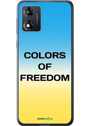 Чехол на motorola moto e13 colors of freedom "5453u-3053-10746"